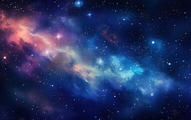 Naklejka premium cosmic starry sky background,created with Generative AI tecnology.