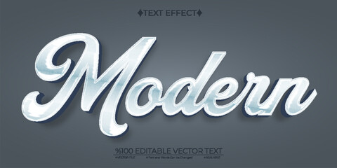 Modern Editable Vector 3D Text Effect - obrazy, fototapety, plakaty