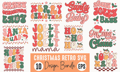 Christmas Retro Svg Design