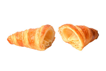  Butter croissant on transparent png