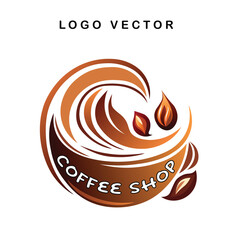 Coffee cup logo vector