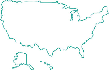 United States map