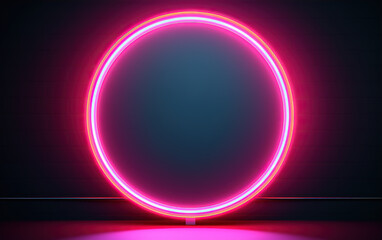 Glowing ring background,,created with Generative AI tecnology.