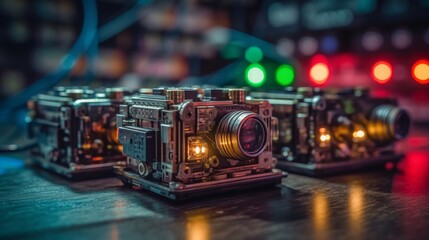 Cutting-Edge Computer Hardware: Unleashing the Power of Electronics and Technology, generative AI - obrazy, fototapety, plakaty