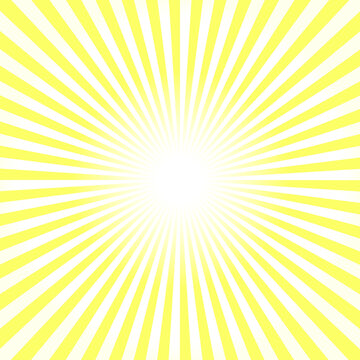 transparent yellow sunburst sun rays