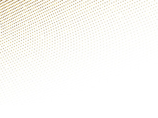  Abstract dot particles wavy flowing curve pattern by gold gradient color on transparent background in concept of luxury, technology, science, modern. 