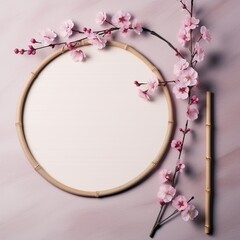 Cherry Blossom with Round Pink Podium