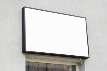 Custom Sign Blank White Mock-Up - Personalize your message with this versatile template.