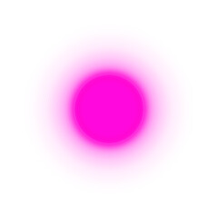 abstract pink glowing circle on transparent background