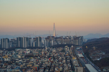 Landscape of Seocho-gu, Seoul, Korea