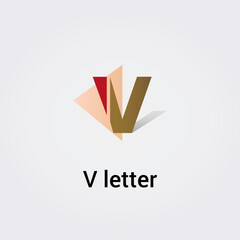 Icone Lettre V pour Design Logos, Symbole, Illustration Pictogramme Monogramme pour Business, Variations Alphabet Isolé Silhouette