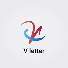 Icone Lettre V pour Design Logos, Symbole, Illustration Pictogramme Monogramme pour Business, Variations Alphabet Isolé Silhouette