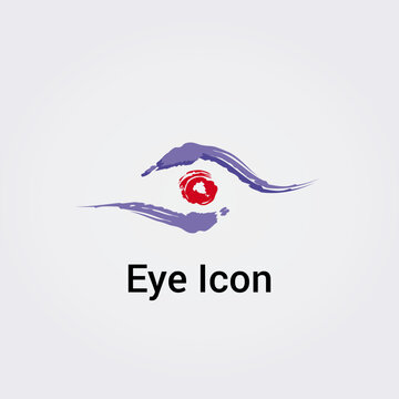 Icones Oeil Yeux Beaut&eacute; Mod&egrave;le pour Design Logos - Embl&egrave;me Symbole Cercle Paupi&egrave;re Cils et Sourcil Illustration Vecteur