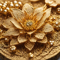 Fototapeta premium Golden flower #1