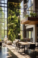 Obraz premium A beautiful and minimalistic mansion that is a design masterpiece ai created