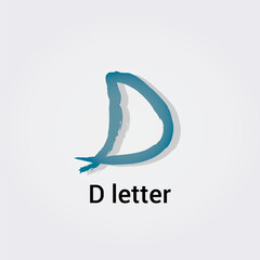 Icone Lettre D pour Design Logos, Symbole, Illustration Pictogramme Monogramme pour Business, Variations Alphabet Isolé Silhouette
