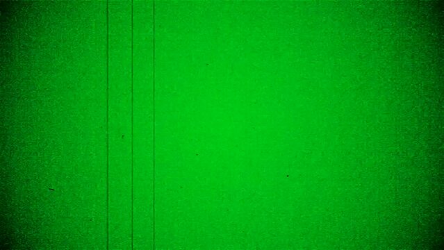 Noise, dust and scratches film stripes overlays, on green screen, chroma key, video effect .
