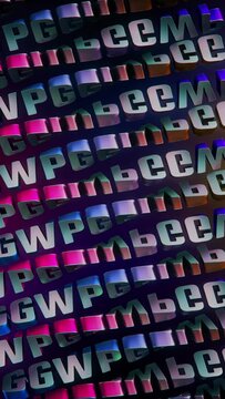 Metallic GGWP - 3D Text Rotation Loop