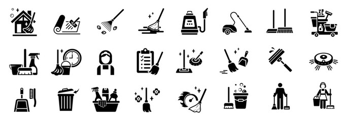 Floor mopping icon. Room disinfection, home cleaning. vector illustration
