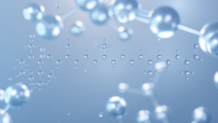 apocarotenal molecular structure 3d, flat model, colorings agent e160, structural chemical formula view from a microscope