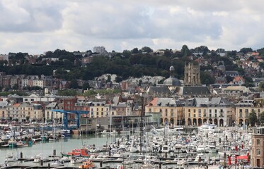 Fototapeta na wymiar view of the city of Dieppe, France 