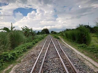 Obraz premium railway in the countryside