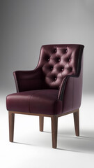 Armchair Isolated on Solid Background: Elegant Furniture Design
