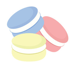 Colorful Sweet Macaron Dessert