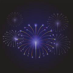 Fototapeta na wymiar Fireworks Celebration Image Vector