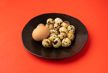 Quail Eggs, Diet Egg, Healthy Breakfast, Natural Organic Nutrition, Salad Ingredient Spotted Quail Egg