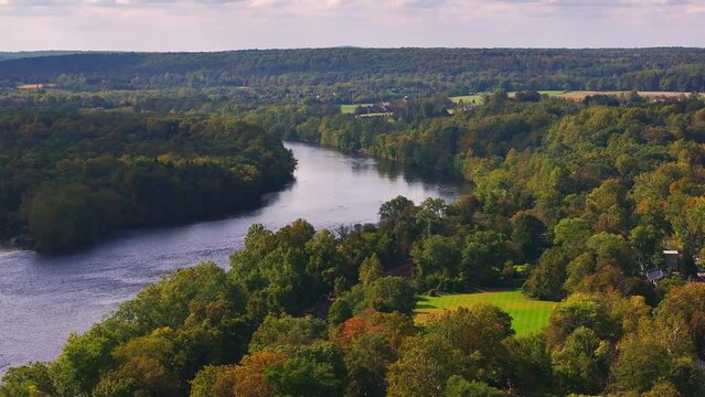 The Delaware River between Pennsylvania and New Jersey