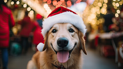 Festive Canine Santa