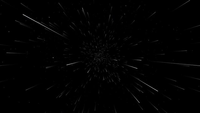 Abstract Stars and Universe Animation, Space Concept, on Alpha Channel, Background, Loop

