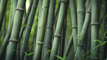 Green bamboo forest background wallpaper poster PPT