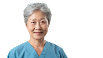 Portrait of a senior Asian female nurse
