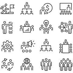 Business Banking and Finance Icons vector design