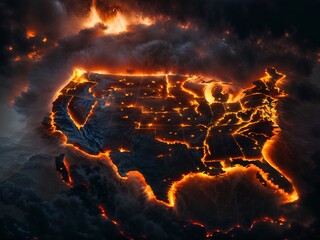 Nordamerika brennt vor lauter Konflikten