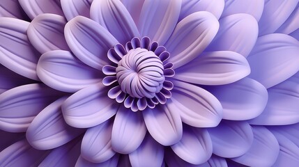 purple flower illustration generative ai