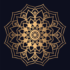 New mandala islamic decoration background template illustration icon vector