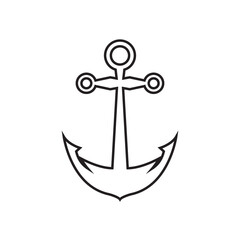 anchor icon design vector isolated