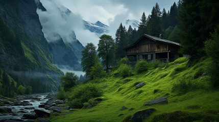 Fototapeta na wymiar landscape in the austrian mountains