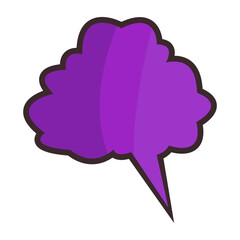 vector comic speech bubble to fill written text