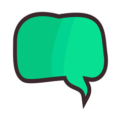 vector comic speech bubble to fill written text