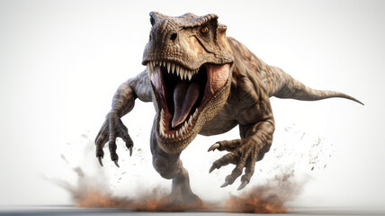 T-Rex Dinosaur Graphic Design on White Background