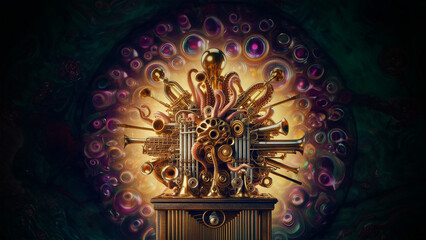 Octopus Operated Musical Machine