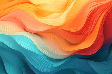 Colored modern canvas with blue, orange and turquoise colors.