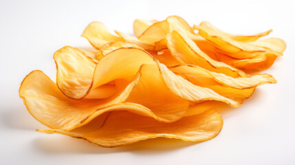 potato chips isolated on transparent background, 