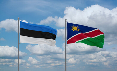 Namibia and Estonia, country relationship concept