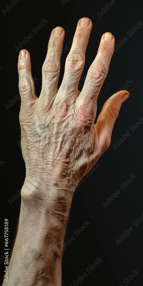Aufkleber A close-up view of a person's hand holding an object. This versatile image can be used in various contexts.