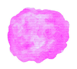 Hand painted watercolor blob on textured paper. Png clipart isolated on transparent background